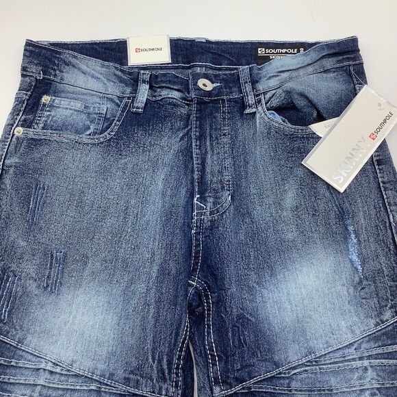 Southpole Mens Skinny Active Flex Jeans Size 32 x‎ 30 NWT - Picture 8 of 12